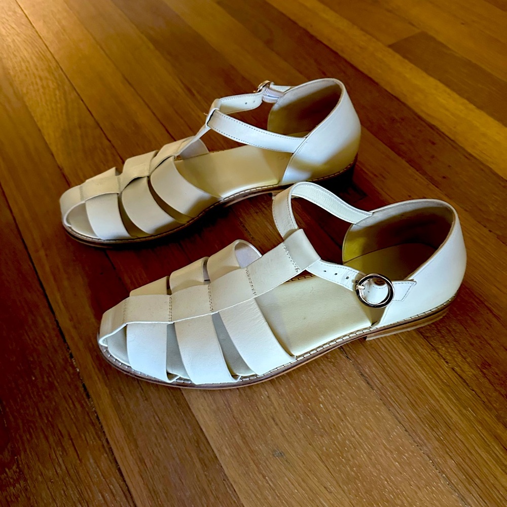 Pilcro bone leather fisherman sandals